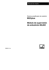 HBM MGCplus ML85C Manual De Empleo