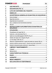 Powerplus POWE00020 Manual Del Usuario