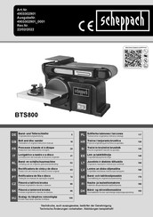 Scheppach 4903302901 Traducción Del Manual De Instrucciones Original