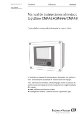 Endress+Hauser Liquiline CM442 Manual De Instrucciones Abreviado