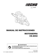 Echo CS-8002 Manual De Instrucciones