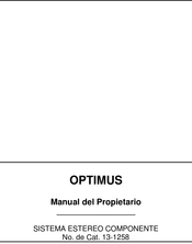 Optimus 13-1258 Manual Del Propietário