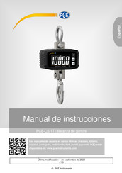 PCE Instruments PCE-CS 1T Manual De Instrucciones