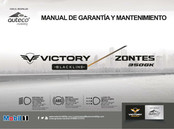 Auteco VICTORY ZONTES 350GK Manual De Garantía Y Mantenimiento