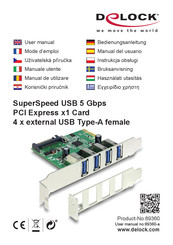 DeLOCK 89360 Manual Del Usuario