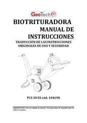 Geotech 104690 Manual De Instrucciones