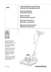 Columbus X500 Manual De Instrucciones