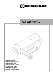 Kongskilde KA 70 Libro De Instrucciones