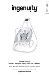 ingenuity SimpleComfort Compact Soothing Swing & Rocker - Raylan Manual De Instrucciones