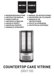 Metro makro PROFESSIONAL GRV1100 Manual De Instrucciones