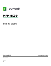 Lexmark MX931 Guia Del Usuario