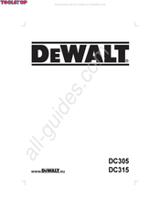 DeWalt DC305 Manual Del Usuario