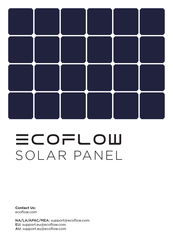 EcoFlow SOLAR PANEL Manual De Instrucciones