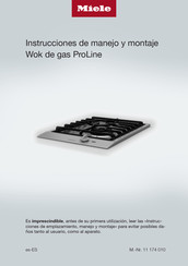 Miele CS 1021-1 Instrucciones De Manejo Y Montaje