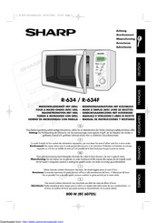 Sharp R-634 Manual De Instrucciones