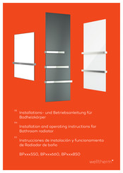 welltherm BPPB0550 Instrucciones De Instalación Y Funcionamiento