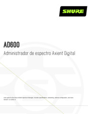 Shure AD600 Manual De Instrucciones