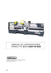 ABRATOOLS FTX-3000X660-TO DCR Manual De Instrucciones