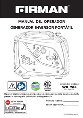 Firman W01785 Manual Del Operador