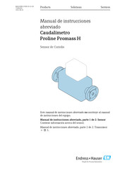 Endress+Hauser Proline Promass S 100 / 8S1B Manual De Instrucciones