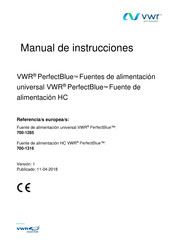 VWR PerfectBlue 700-1285 Manual De Instrucciones