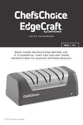 Chef'sChoice EdgeCraft AngleSelect DC 1520 Manual De Instrucciones