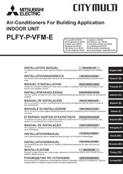 Mitsubishi Electric CITY MULTI PLFY-PVFM-E Serie Manual De Instalación