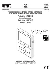 Urmet VOG 5W 1760/16 Manual De Instalación