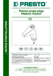 Presto TOUCH 56426 Instrucciones De Instalación