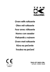 Team kalorik TKG OT 2022 CRL Manual Del Usuario