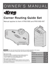 Kreg PRS1000-INT Manual Del Propietário