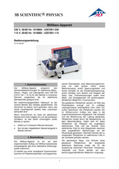 3B SCIENTIFIC PHYSICS U207001-115 Manual De Instrucciones