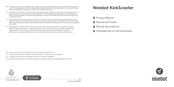 Segway Ninebot KickScooter Serie Manual Del Producto