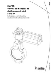 metso Neles BN Serie Instrucciones De Instalacion, Mantenimiento Y Funcionamiento