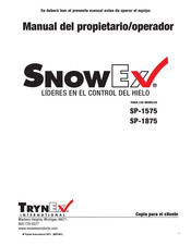 SnowEx SP-1575 Manual Del Propietario - Operador