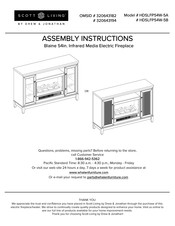 Scott Living HDSLFP54W-5B Instrucciones De Montaje