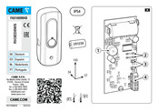CAME RIOED8WS Manual De Instrucciones