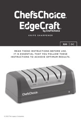 Chef'sChoice EdgeCraft 320DC Manual De Instrucciones