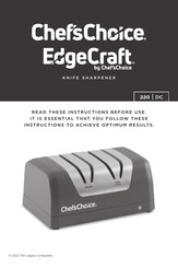 Chef'sChoice EdgeCraft 220DC Manual De Instrucciones