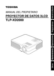 Toshiba TLP-XD2000 Manual Del Propietário