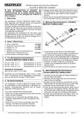 Multiplex TUCAN & MENTOR TUNING Manual De Instrucciones