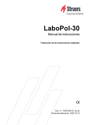 Struers LaboPol-30 Manual De Instrucciones