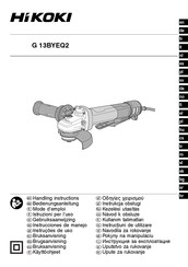 HIKOKI G 13BYEQ2 Instrucciones De Manejo