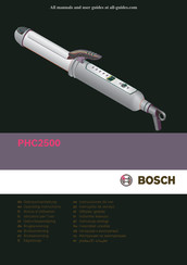 Bosch PHC 2500 Instrucciones De Uso
