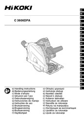 HIKOKI C 3606DPA Instrucciones De Manejo