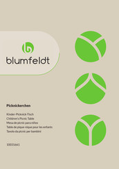 Blumfeldt Picknickerchen Manual De Instrucciones