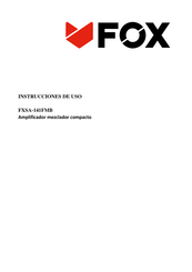 Fox FXSA-141FMB Instrucciones De Uso