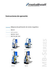 Metallkraft MB 351 Instrucciones De Operación