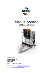 BERG BeMatic Meto Trans Manual Tecnico