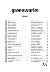 GreenWorks 2505007 Manual De Utilización